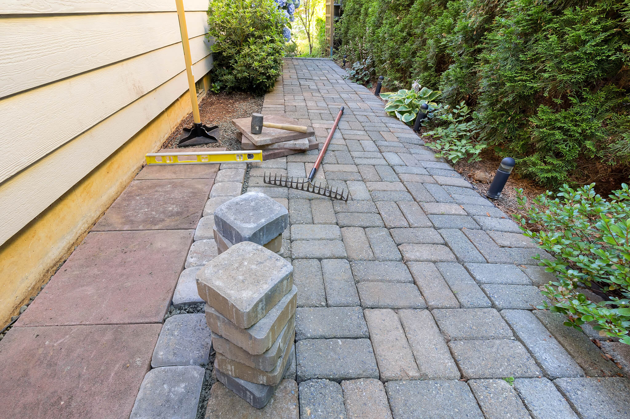 View landscape design project in Tulsa